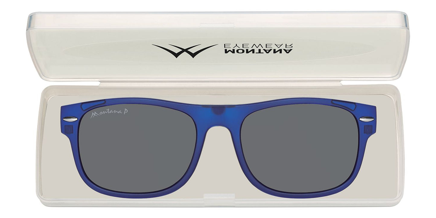 Montana Leesbril/zonnebril MRC1B+ Clip-on Blauw