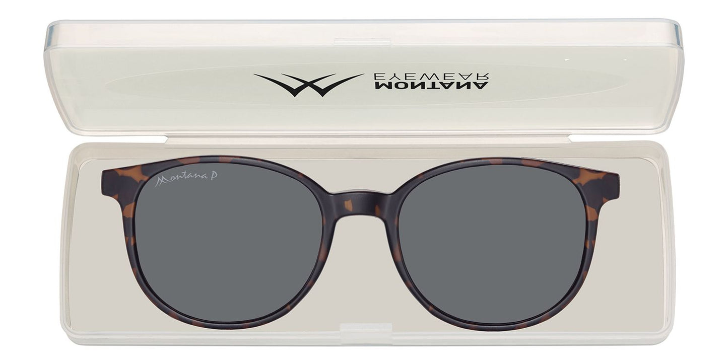 Montana Leesbril/zonnebril MRC2A + Clip-on Turtle