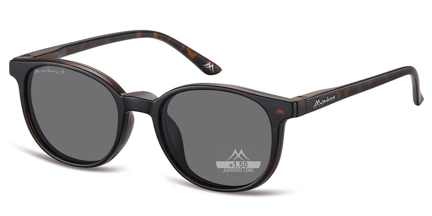 Montana Leesbril/zonnebril MRC2A + Clip-on Turtle