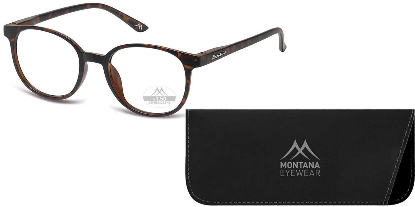 Montana Leesbril/zonnebril MRC2A + Clip-on Turtle