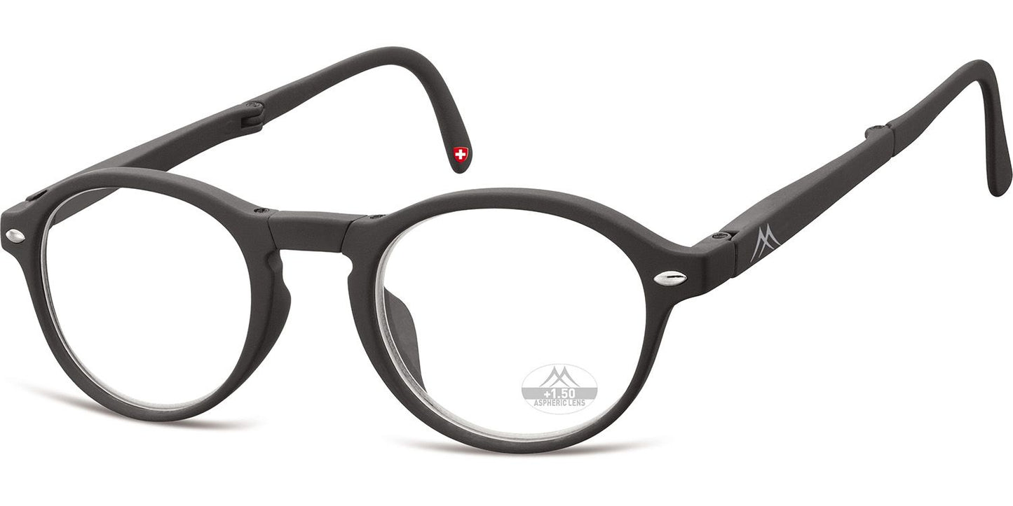 Montana Opvouwbare Leesbril BOX66 Zwart