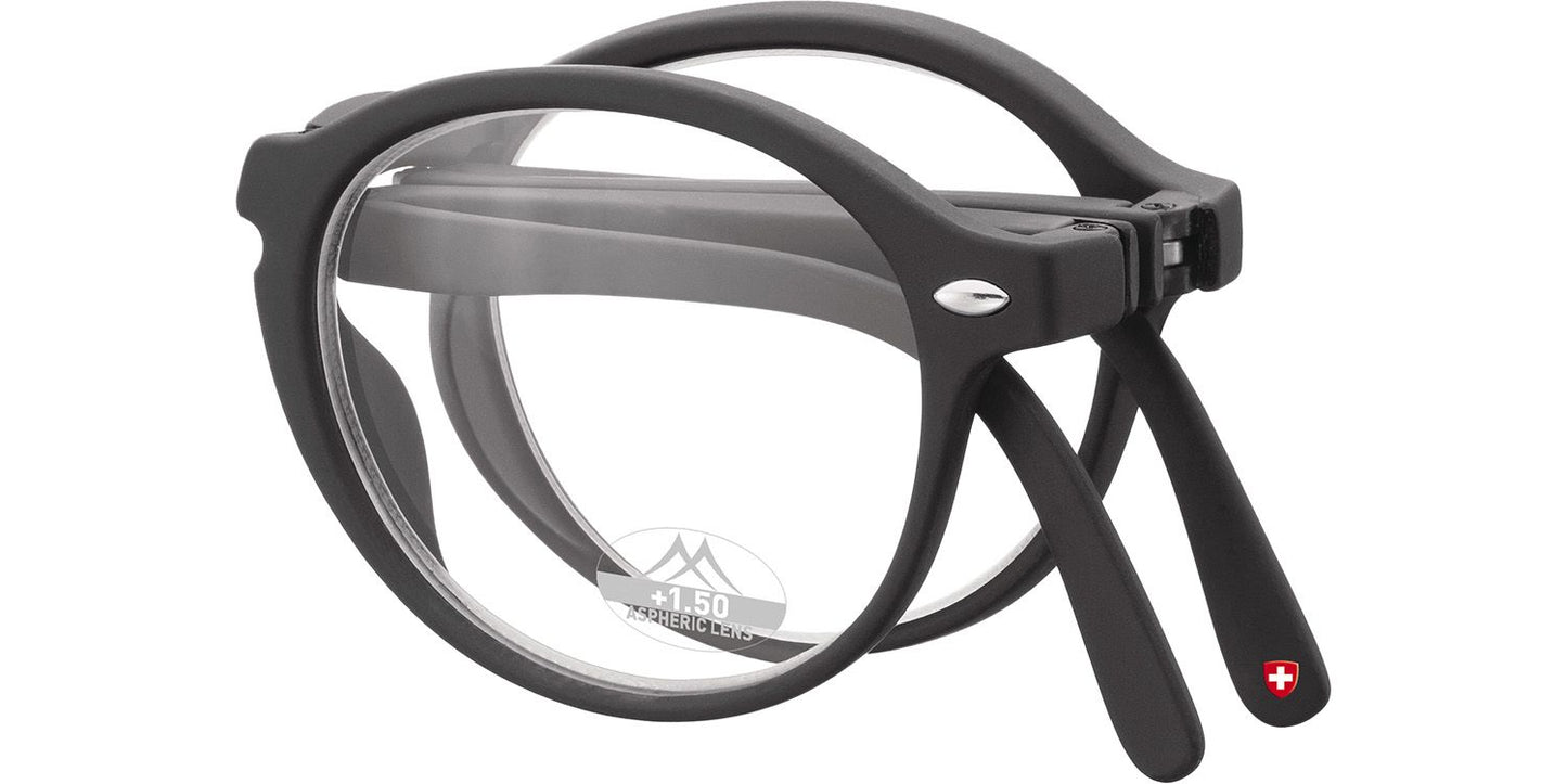 Montana Opvouwbare Leesbril BOX66 Zwart