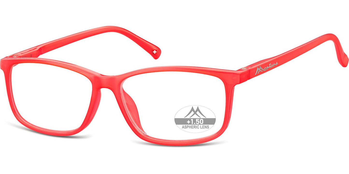Montana Leesbril MR62G Milky Rood