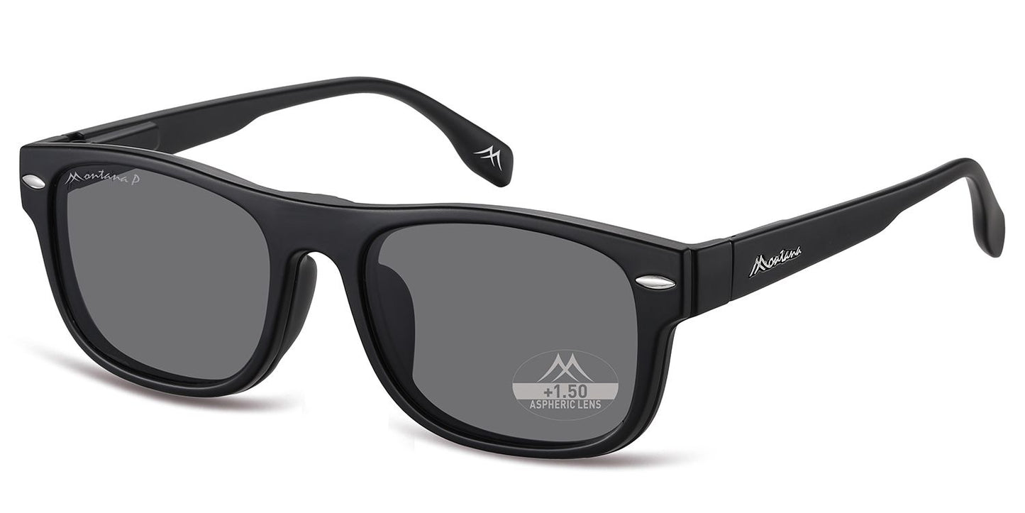 Montana Leesbril/zonnebril MRC1 + Clip-on Zwart