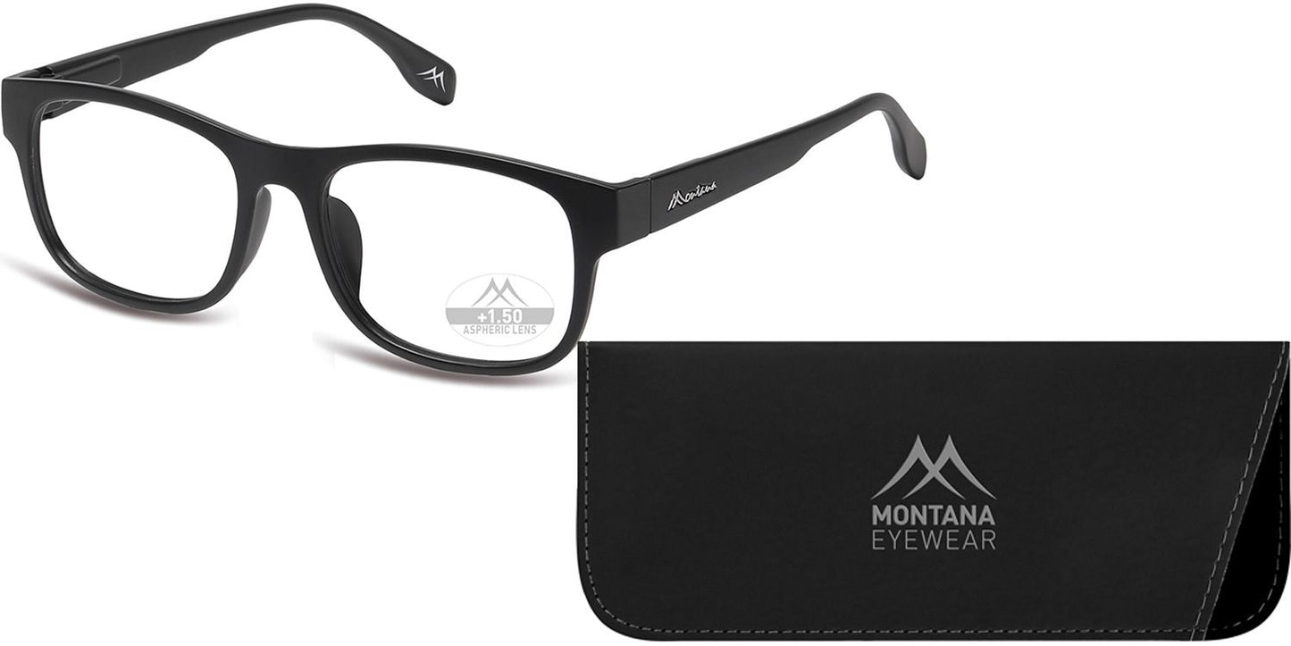 Montana Leesbril/zonnebril MRC1 + Clip-on Zwart