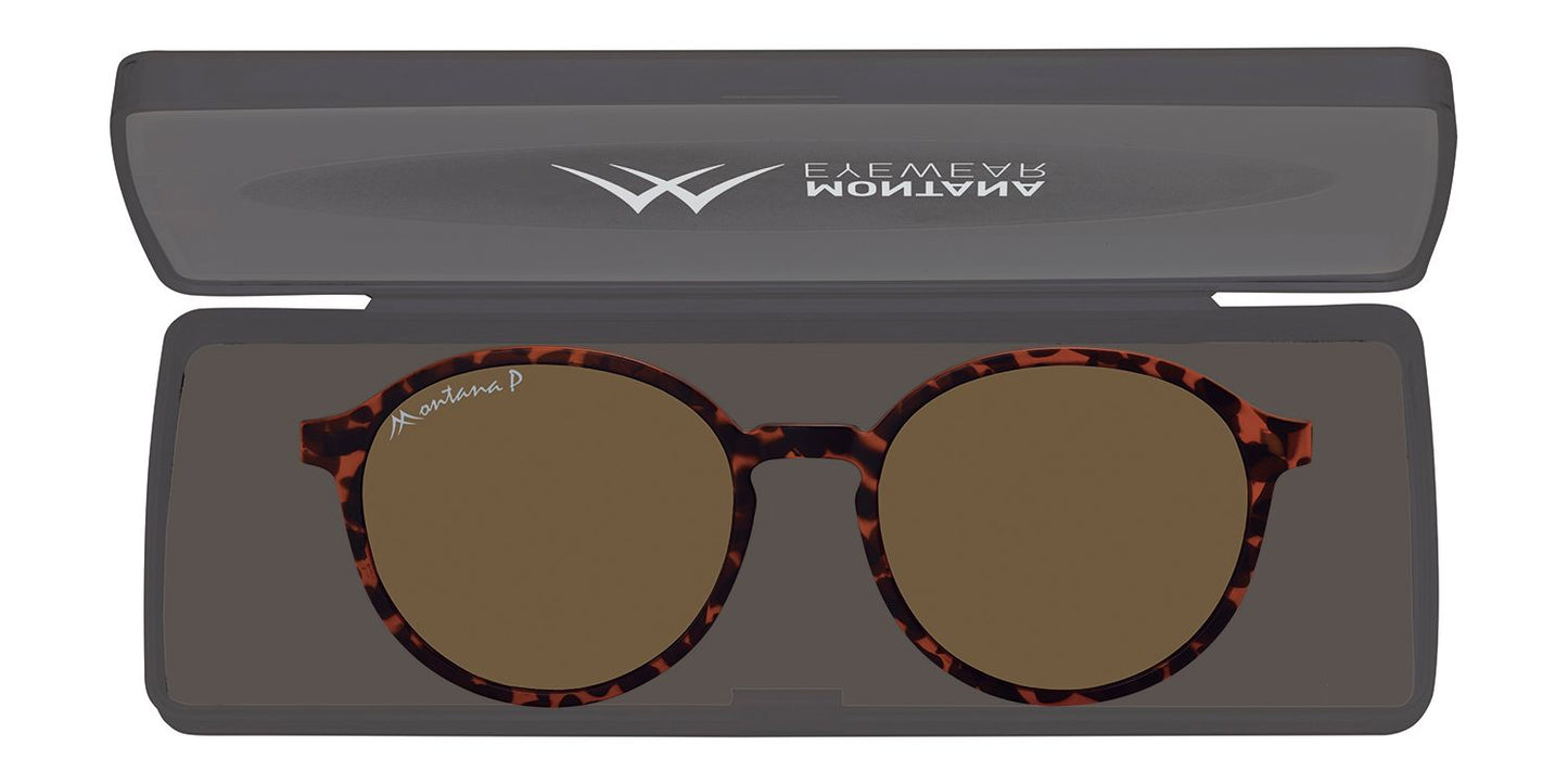 Montana Leesbril/zonnebril MRC4A + Clip-on Turtle