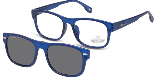 Montana Leesbril/zonnebril MRC1B+ Clip-on Blauw