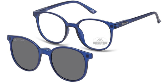 Montana Leesbril/zonnebril MRC2B + Clip-on Blauw