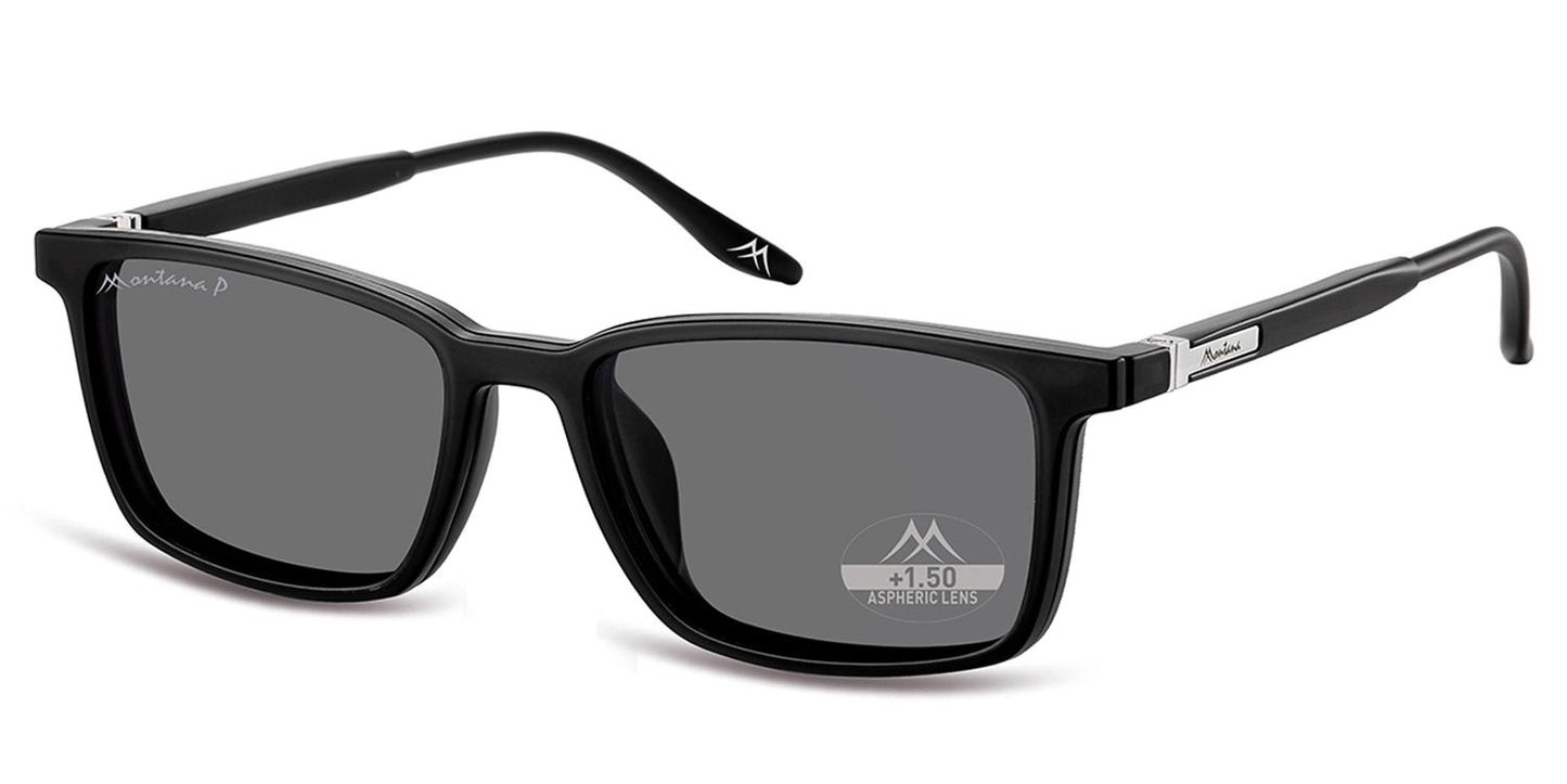 Montana Leesbril/zonnebril MRC3 + Clip-on Zwart