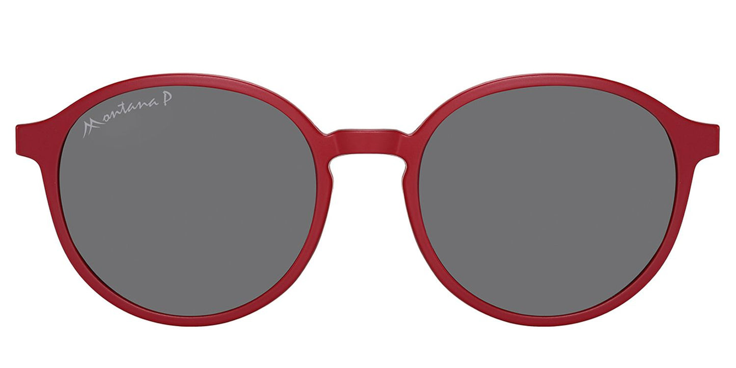 Montana Leesbril/zonnebril MRC4C + Clip-on Rood