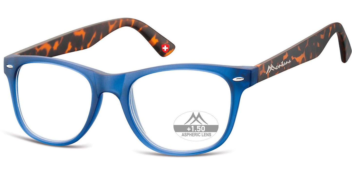 Montana Leesbril MR67H Blauw/Turtle