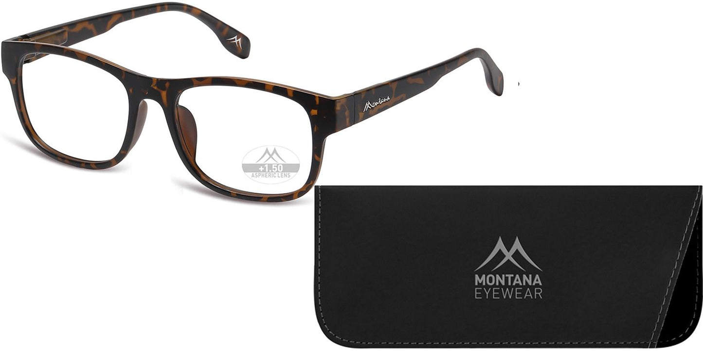 Montana Leesbril/zonnebril MRC1A + Clip-on Turtle