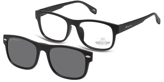 Montana Leesbril/zonnebril MRC1 + Clip-on Zwart