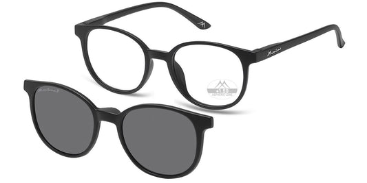 Montana Leesbril/zonnebril MRC2 + Clip-on Zwart