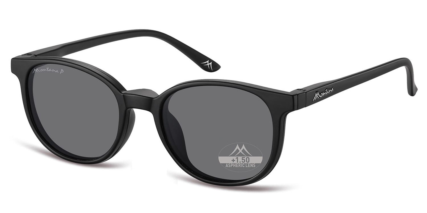 Montana Leesbril/zonnebril MRC2 + Clip-on Zwart
