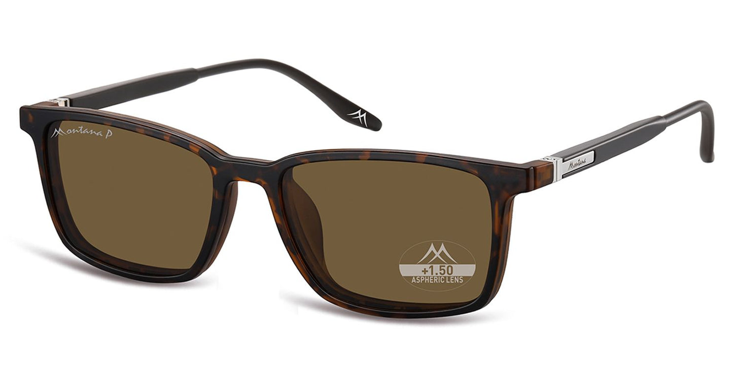 Montana Leesbril/zonnebril MRC3A + Clip-on Turtle