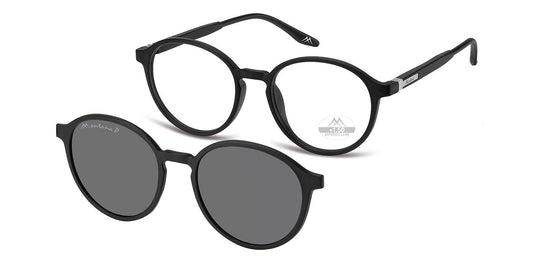 Montana Leesbril/zonnebril MRC4 + Clip-on Zwart