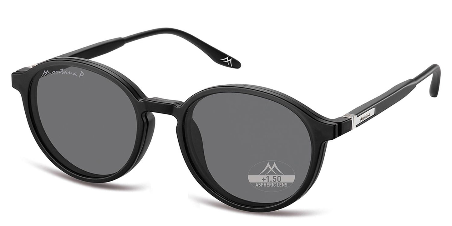 Montana Leesbril/zonnebril MRC4 + Clip-on Zwart